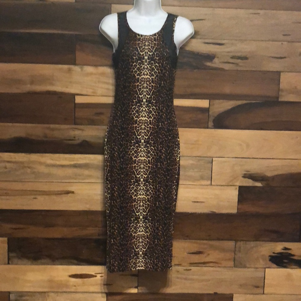 Animal print midi Dress